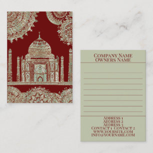 Carte De Visite Taj Mahal - Style bohémien oriental