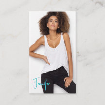 Carte de visite Talent Signature | 2 Photos QR Cod