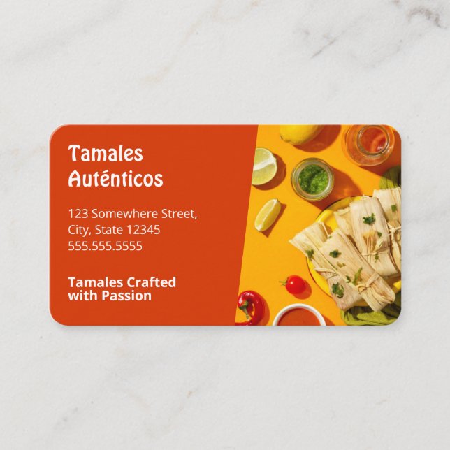 Carte De Visite Tamales chaudes (Devant)