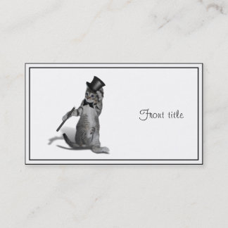 Carte De Visite Tap Dancing Kitten