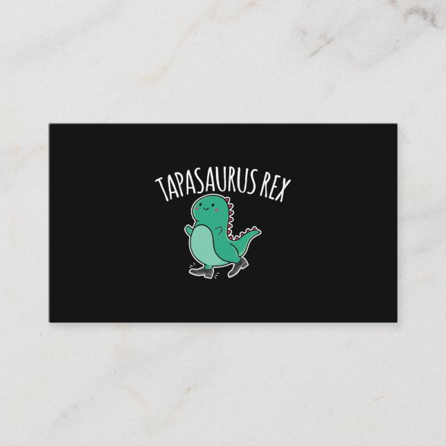 Carte De Visite Tapasaurus Rex Dance Dinosaur Dino (Devant)