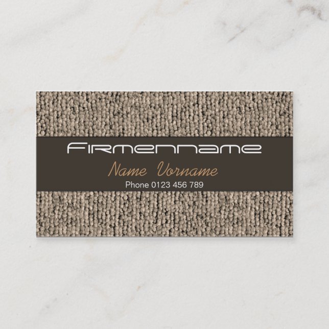 Carte De Visite Tapis (Devant)