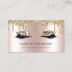 Carte De Visite Tapis de maquillage Couvercles de Parties scintill
