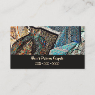 Carte De Visite Tapis et Carpets Persans Photo Modifiables