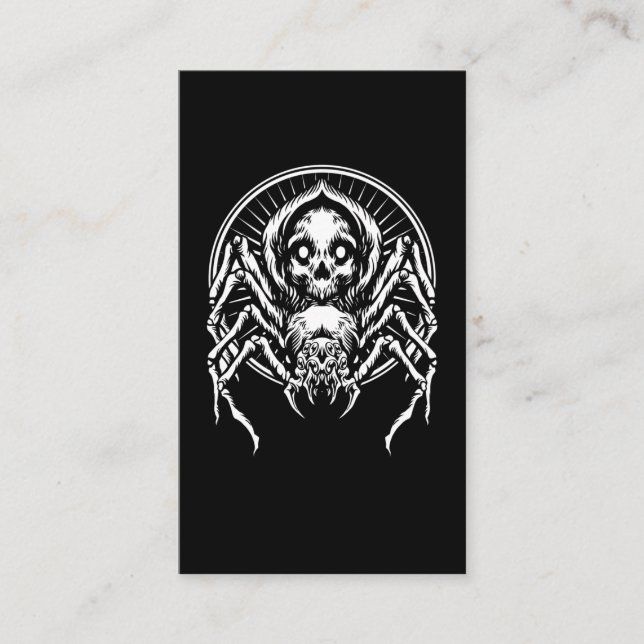 Carte De Visite Tarantula Spider Witchy Arachnid Gothic (Devant)