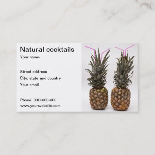 Carte De Visite Targeta pour cocteleria