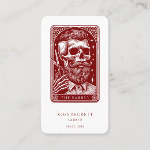 Carte De Visite Tarot Antique Barbier Terracotta