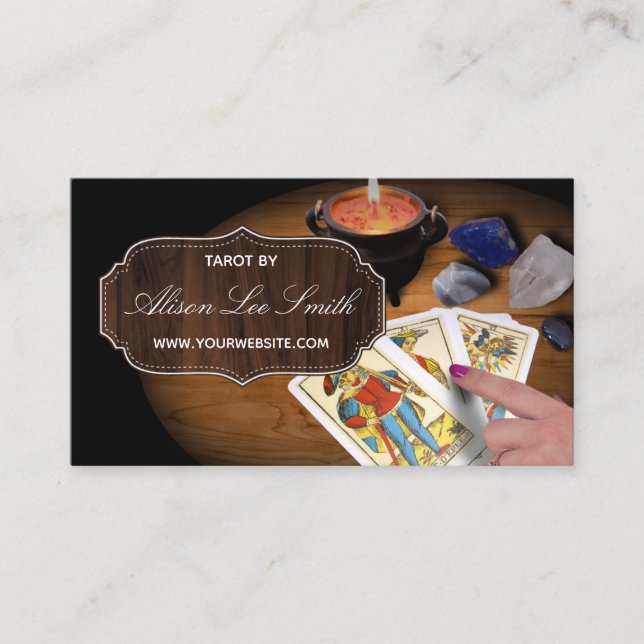 Carte De Visite Tarot, astrologie, astrologue (Devant)