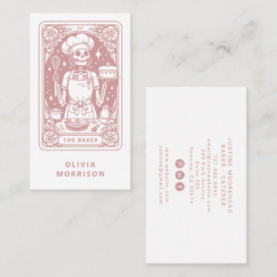 Carte De Visite Tarot Baker Chef pâtissier Dessert Traiteur Dusty 