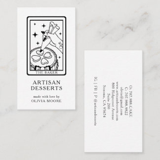 Carte De Visite Tarot Baker Pastry Chef