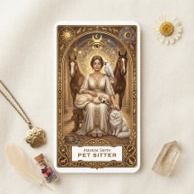 Carte de visite Tarot Celestial Moon Sun Pet Sitte