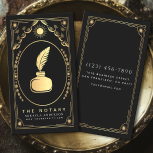 Carte De Visite Tarot Gold & Noir Noir Noir Noir Noir Noir