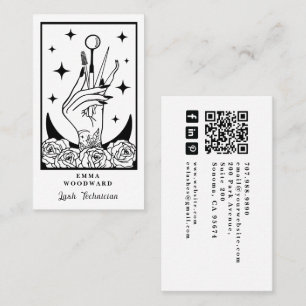 Carte De Visite Tarot Mystic Lash Tech Main