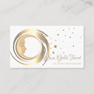 Carte De Visite Tarot Reader Stars Moon Sun