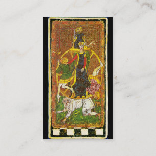 CARTE DE VISITE TAROTES DE RENAISSANCE ANTIQUE/ SOLEIL ET ROUE DE 