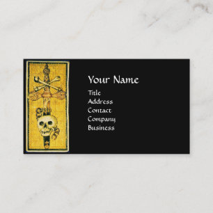 Carte De Visite TAROTS DE RENAISSANCE ANTIQUE, ACE D'ÉPÈRES Noir