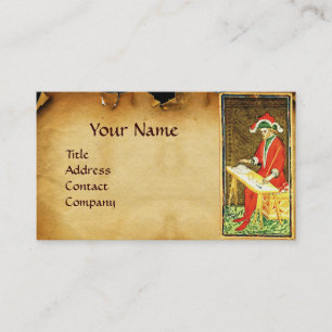 Carte De Visite TAROTS DE RENAISSANCE ANTIQUE /LE Parchemin MAGICi
