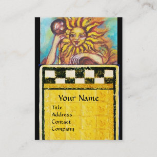 CARTE DE VISITE TAROTS DES OMBRES PERDUES 19 / LE SOLEIL