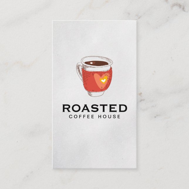 Carte De Visite Tasse à café | Barista (Devant)
