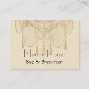 Carte De Visite Tassels victoriens en beige