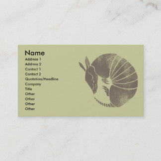 Carte De Visite Tatou vintage