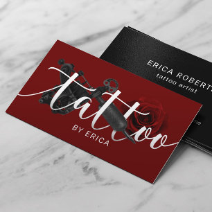 Carte De Visite Tatouage Artiste Tatouage Arme de tatouage & Typog