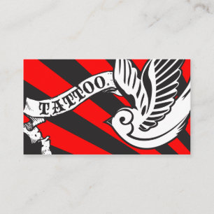 Carte De Visite tatouage de moineau