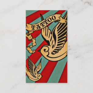 Carte De Visite tatouage de moineau 3