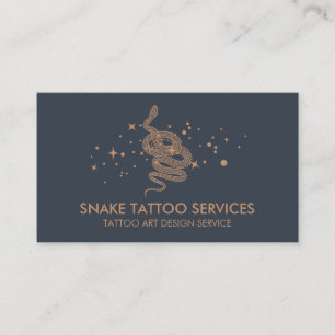 Carte De Visite Tatouage serpent tendance