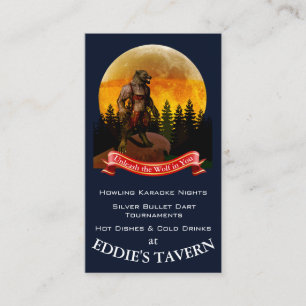 Carte De Visite Taverne, barre, Pub