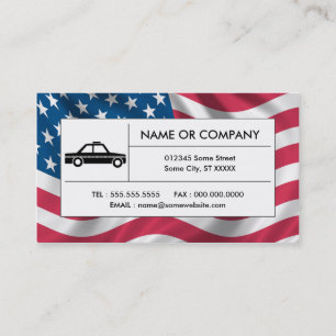 Carte De Visite taxi américain