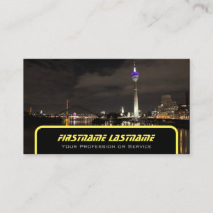 Carte De Visite Taxi chauffeur chauffeur chauffeur taxi jaune néon