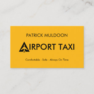 Carte De Visite Taxi d'aéroport minimaliste simple