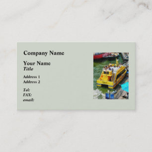 Carte De Visite Taxi de l'eau au port maritime du sud NY de rue