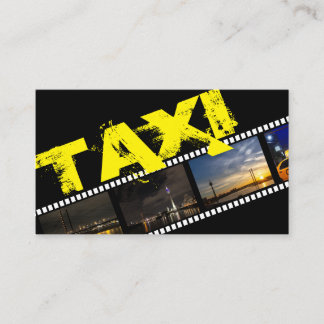 Carte De Visite Taxi driver cabdriver transporter city chauffeur
