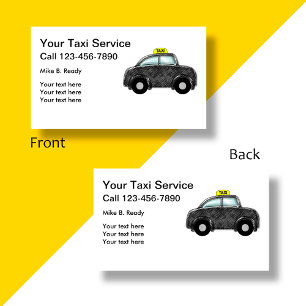 Carte De Visite Taxi ou part simple de tour