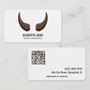 Carte De Visite Taxidermist QR personnalisé