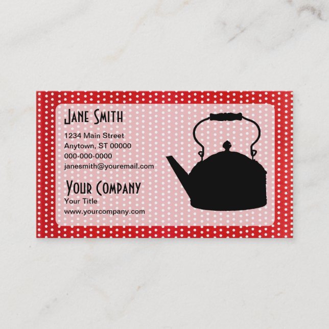 Carte De Visite Tea rétro V2 (Devant)