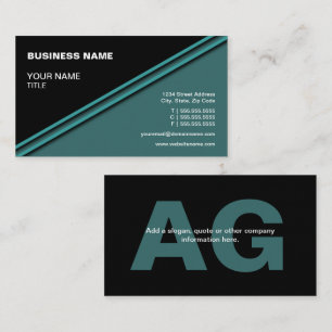 Carte De Visite Teal générique professionnel