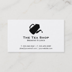 Carte De Visite Teapot pour (noir)