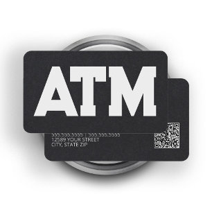 Carte De Visite Technicien ATM QR