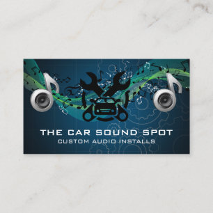 Carte De Visite Technicien audio automobile Entretien de voiture