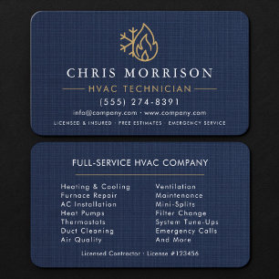 Carte De Visite Technicien CVC 