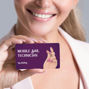 Carte De Visite Technicien d'ongle mobile