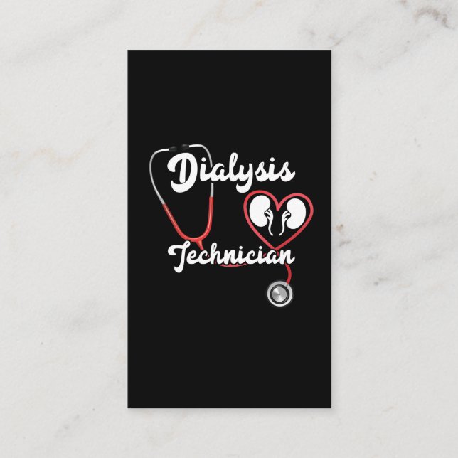Carte De Visite Technicien en dialyse Infirmière en néphrologie du (Devant)