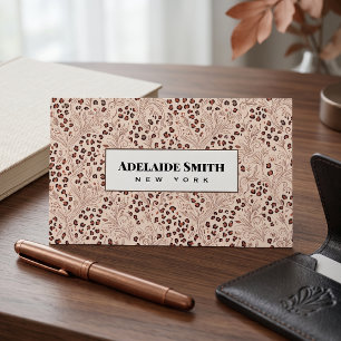 Carte De Visite Technicien en Ongles QR CODE Peau d'Animal Tache d