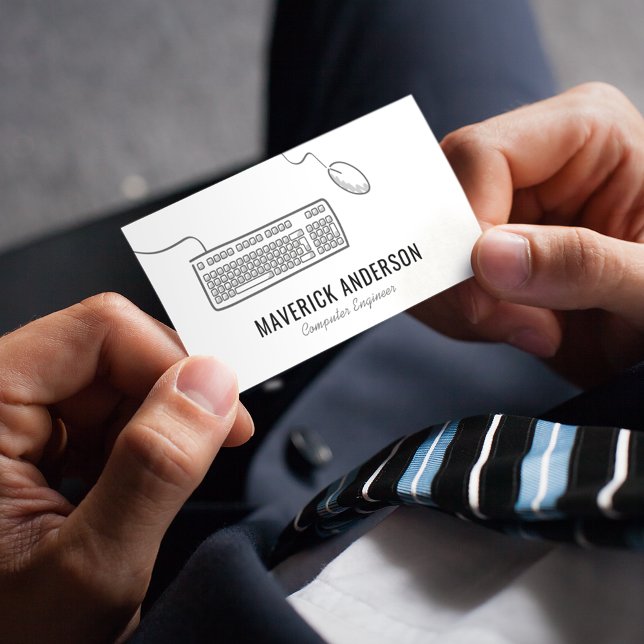 Carte De Visite Technicien informatique moderne Technologie inform (Créateur téléchargé)