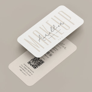 Carte De Visite Technicien minimal en ongles Artiste de cils Maqui