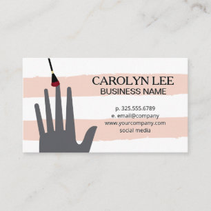 Carte De Visite Technicien   Vintage blanc rose