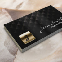 Carte de visite technique Black & Gold de luxe